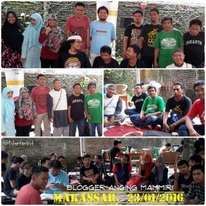 Suasana kopi darat anggota komunitas Makassar (foto: Nur Terbit)
