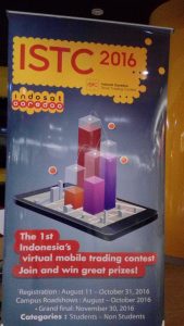 Benner ISTC 2016 di gedung Indosat Ooredoo, Jakarta (foto: Nur Terbit)
