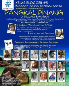 PESONA PANGKALPINANG bersama komunitas blogger dalam bentuk poster (dok Kelas Blogger)