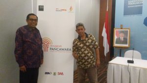 Bersama Pak I Made, Kepala Pasar Shindu, Sanur, Denpasar, Bali, di Kementerian Perdagangan Jakarta (foto dok pribadi Nur Terbit)