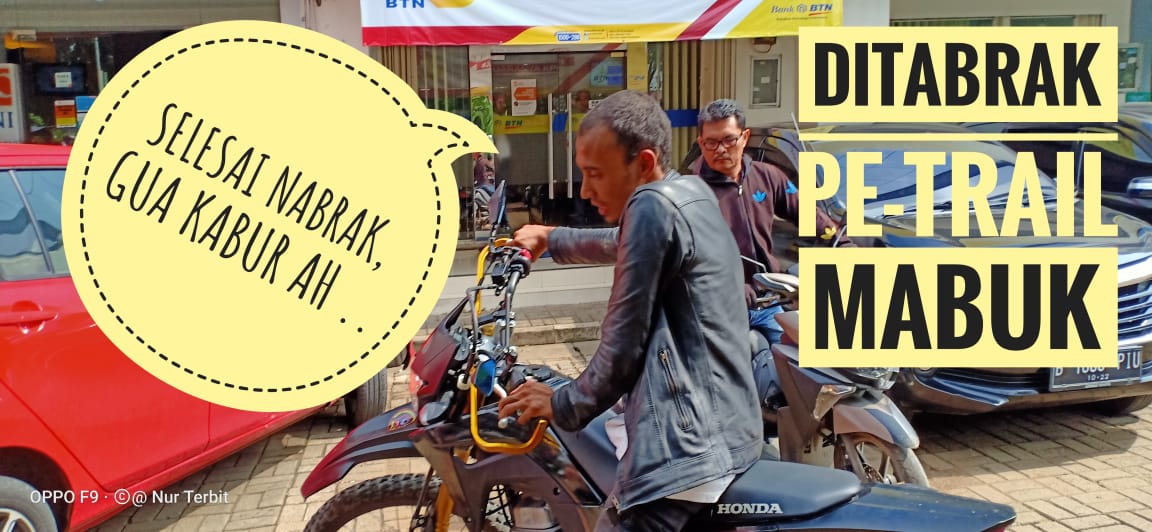 Ditabrak Penunggang Trail Mabuk