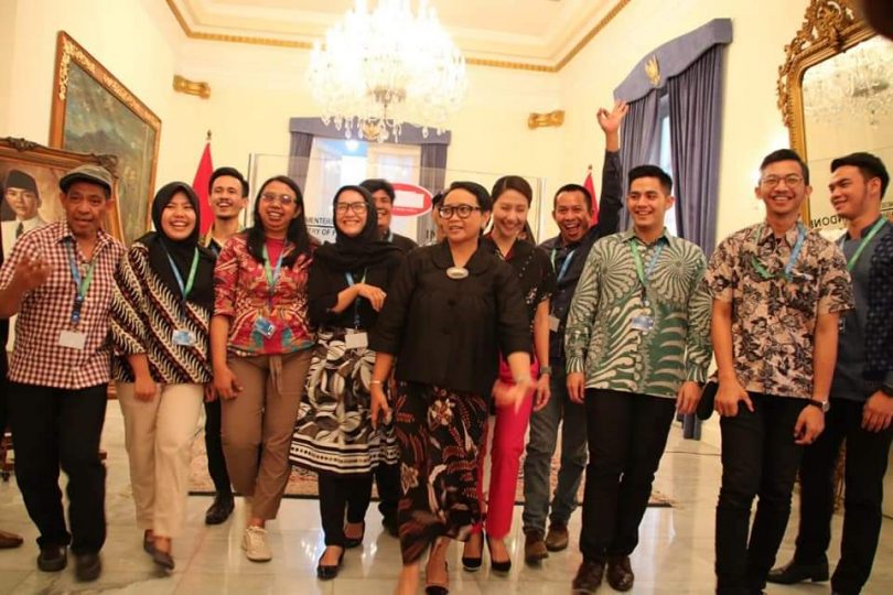 Foto Boomerang Bareng Menlu