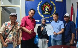 Afifah, anak wartawan almarhum Jaya Kamarullah yang jadi korban dugaan penganiayaan (dok PWI Depok)