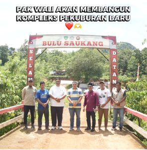 Wali Kota Makassar Munafri Arifuddin bersama jajarannya meninjau lahan rencana YPU di Kab Maros (dok FB Munafri)