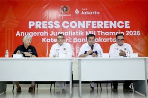Panitia MHT-PWI Jaya 2016 sedang menggelar konferensi pers (foto Bagus Sudarmanto)
